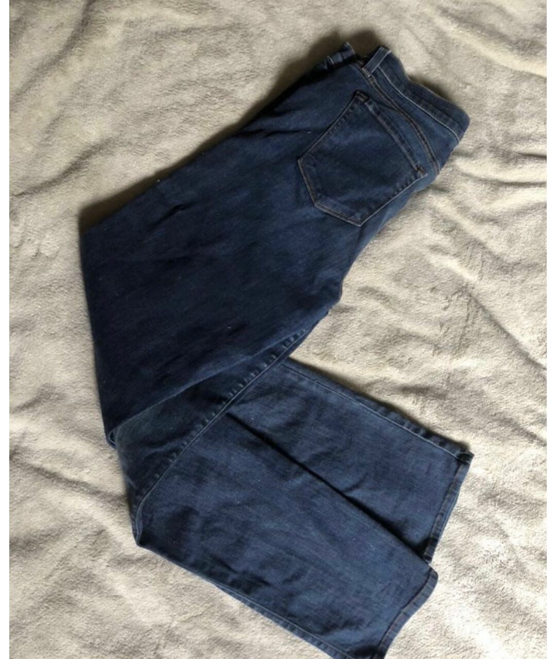 JBRAND Темно-синие хлопко-эластановые прямые джинсы, фото 5