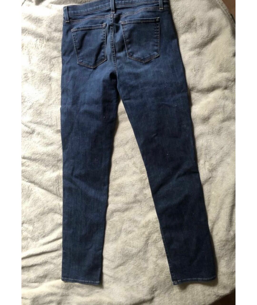 JBRAND Темно-синие хлопко-эластановые прямые джинсы, фото 2