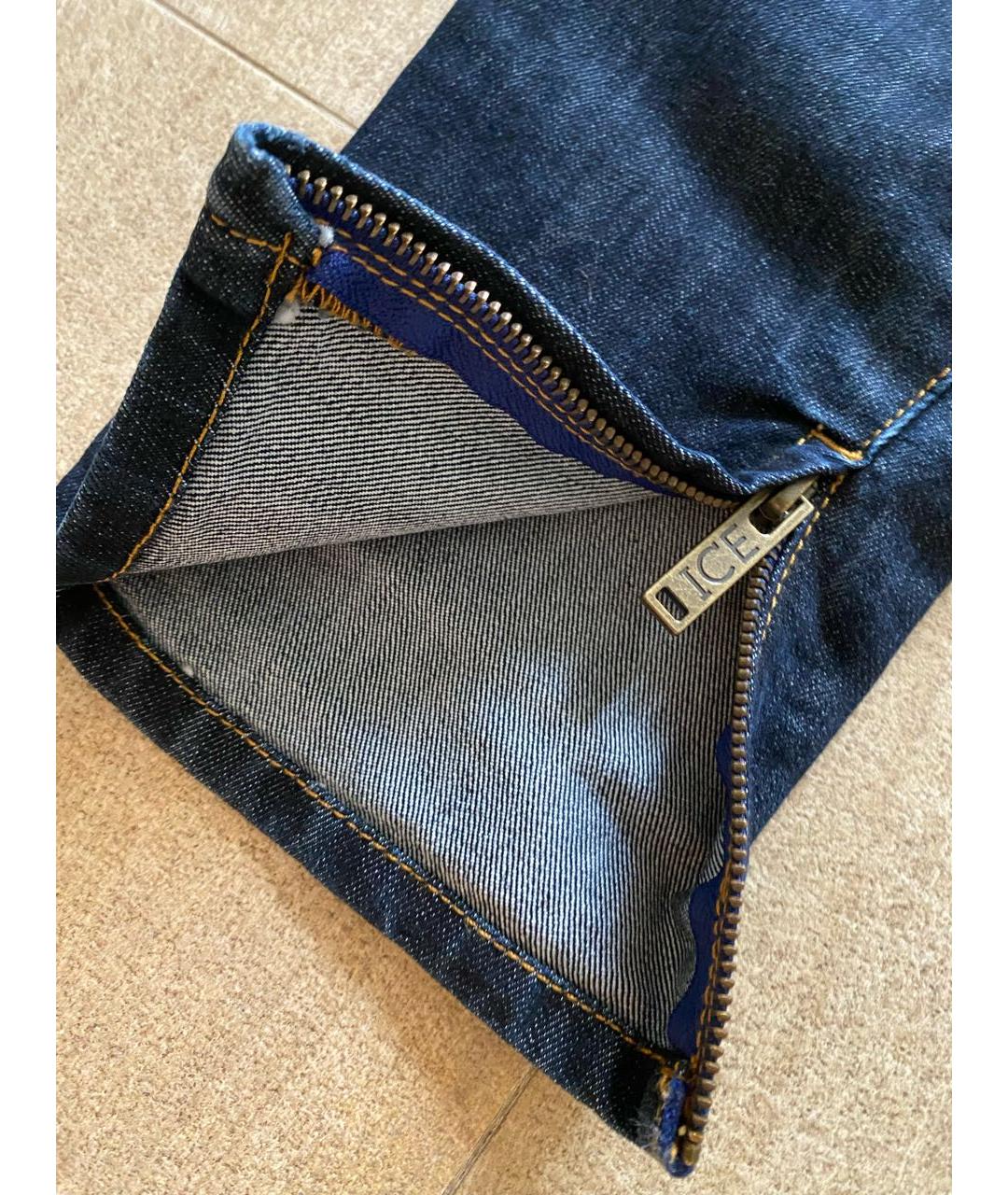 ICEBERG Темно-синие прямые джинсы, фото 8