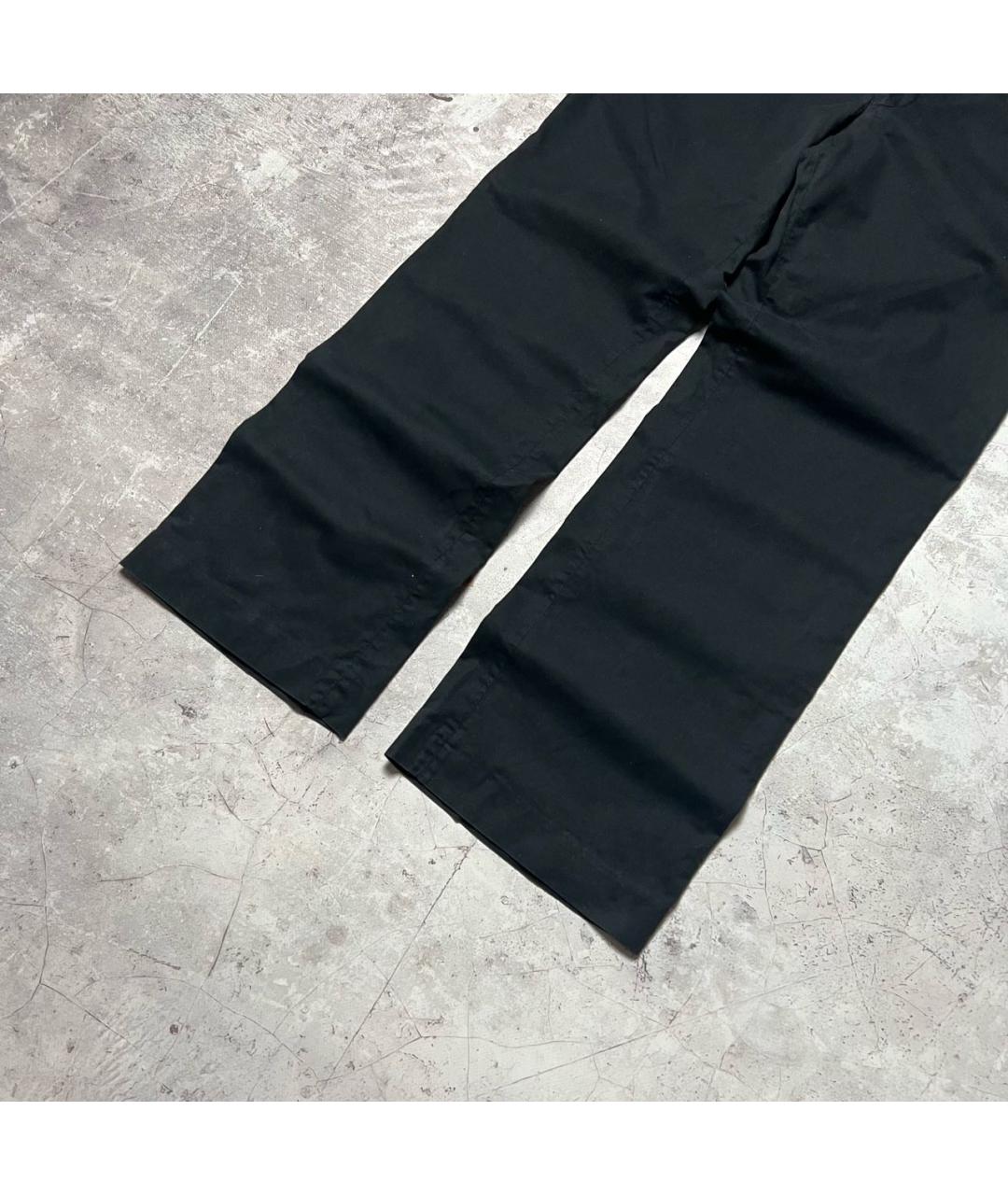 BURBERRY Черные хлопковые брюки чинос, фото 7