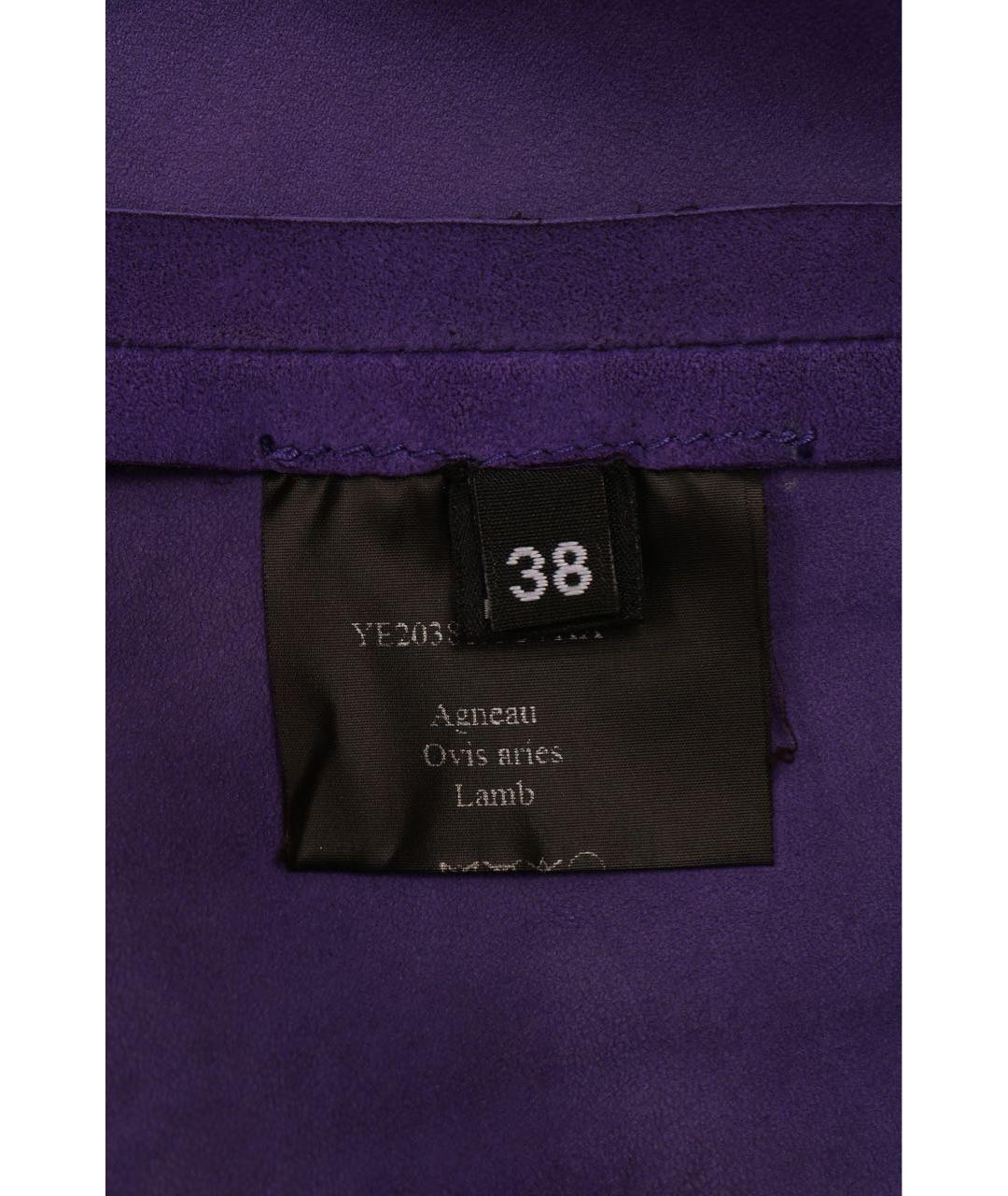 YVES SALOMON Фиолетовая замшевая блузы, фото 3