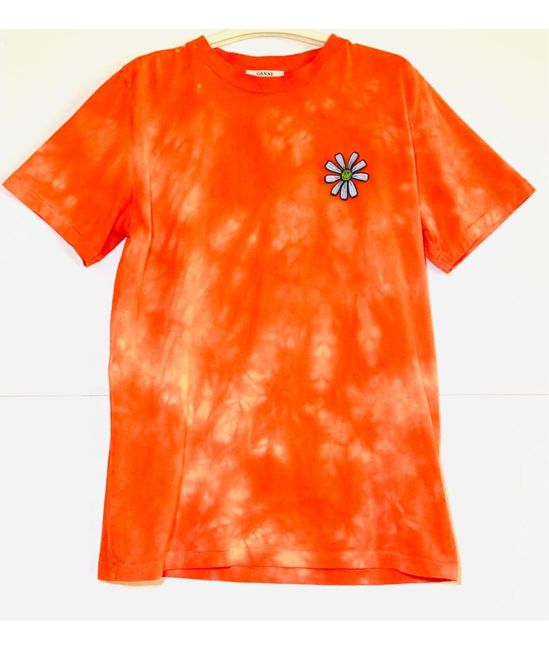 GANNI Оранжевая футболка, фото 6