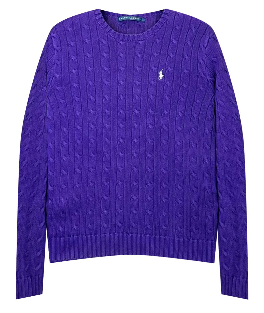 RALPH LAUREN Фиолетовый хлопковый джемпер / свитер, фото 1