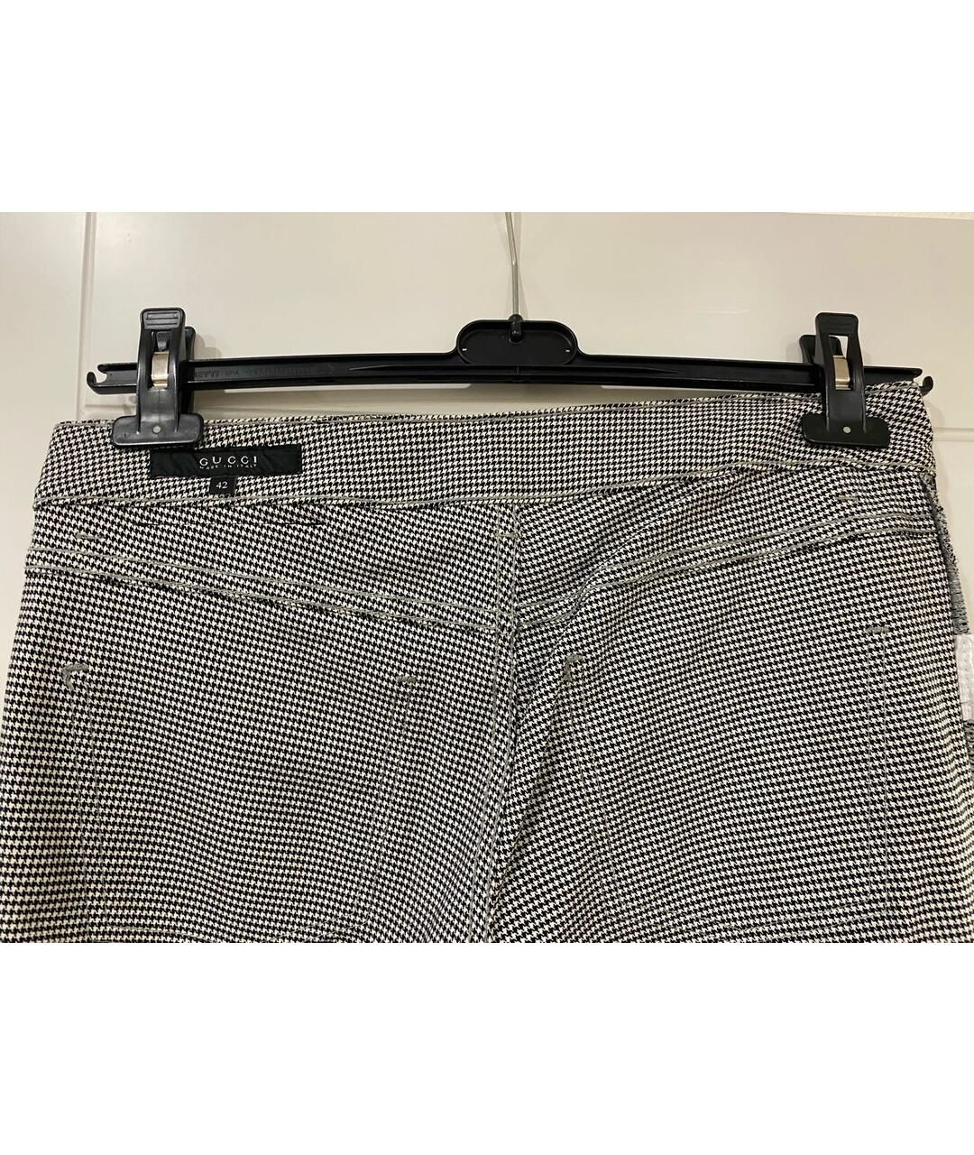 GUCCI Мульти хлопко-эластановые прямые брюки, фото 3