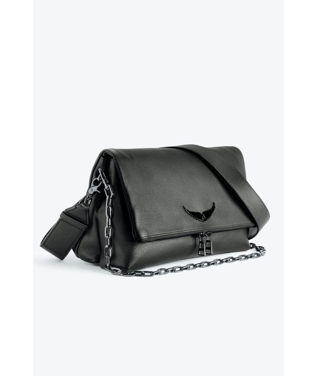 ZADIG & VOLTAIRE Серая кожаная сумка через плечо, фото 5