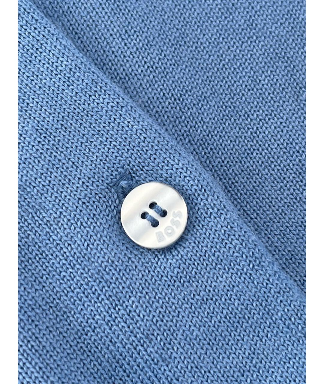 HUGO BOSS Голубой шерстяной джемпер / свитер, фото 4