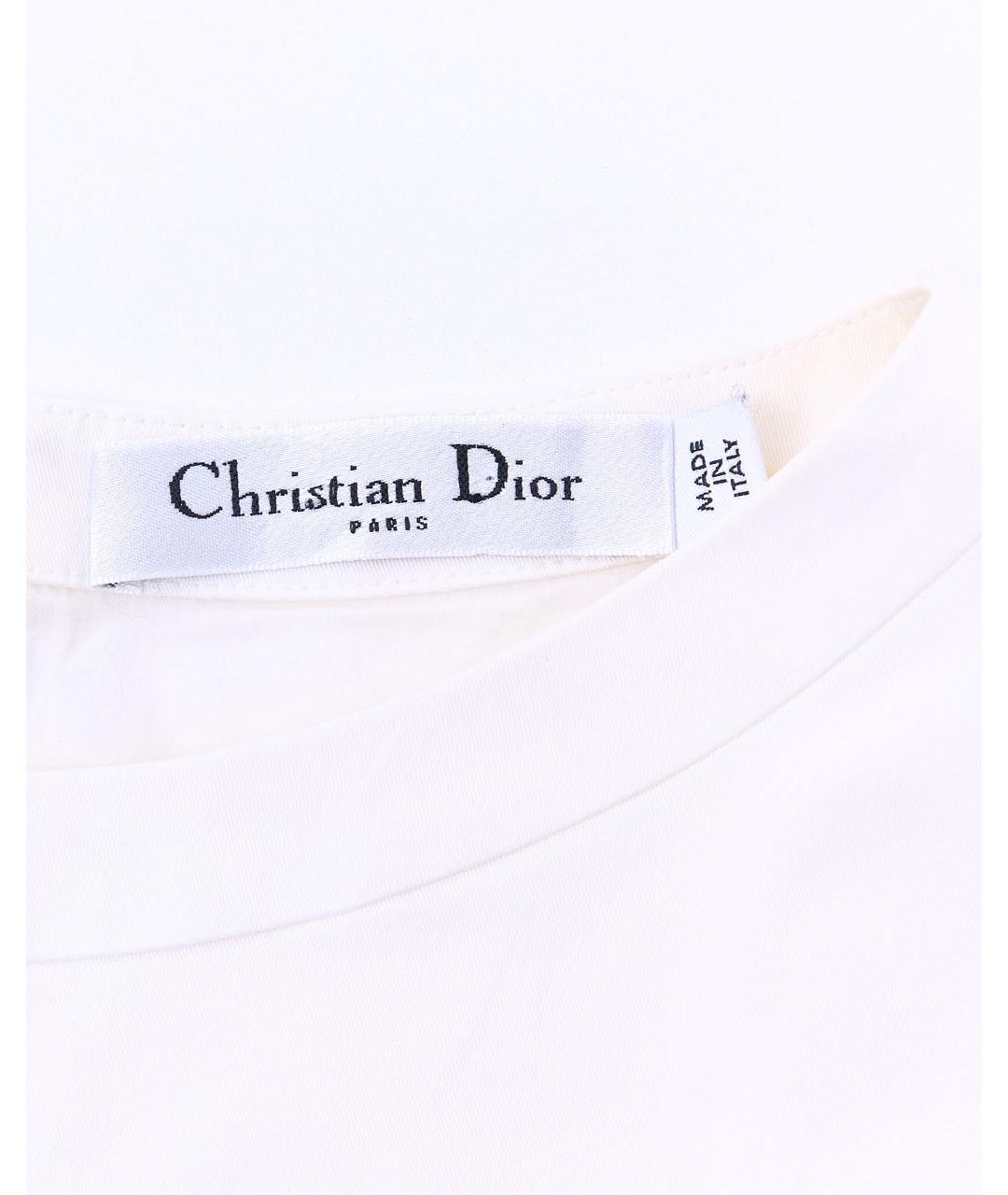 CHRISTIAN DIOR Белый хлопковый костюм с юбками, фото 3
