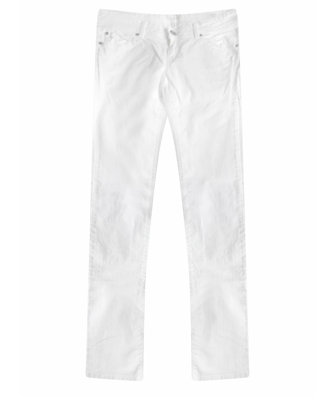 CERRUTI 1881 Белые хлопковые прямые джинсы, фото 1