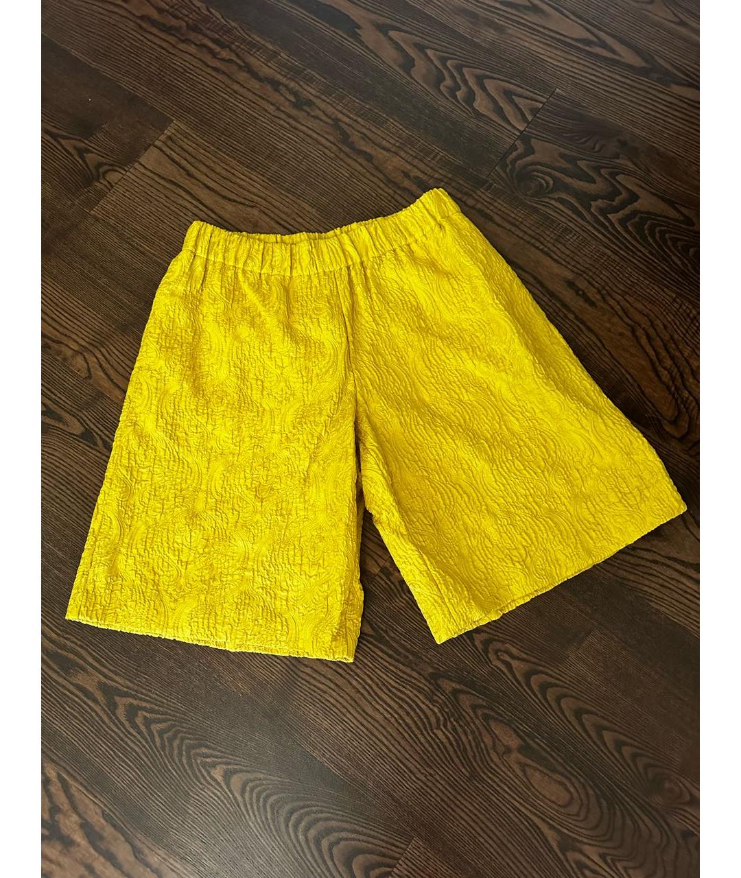 DRIES VAN NOTEN Желтые полиамидовые шорты, фото 2