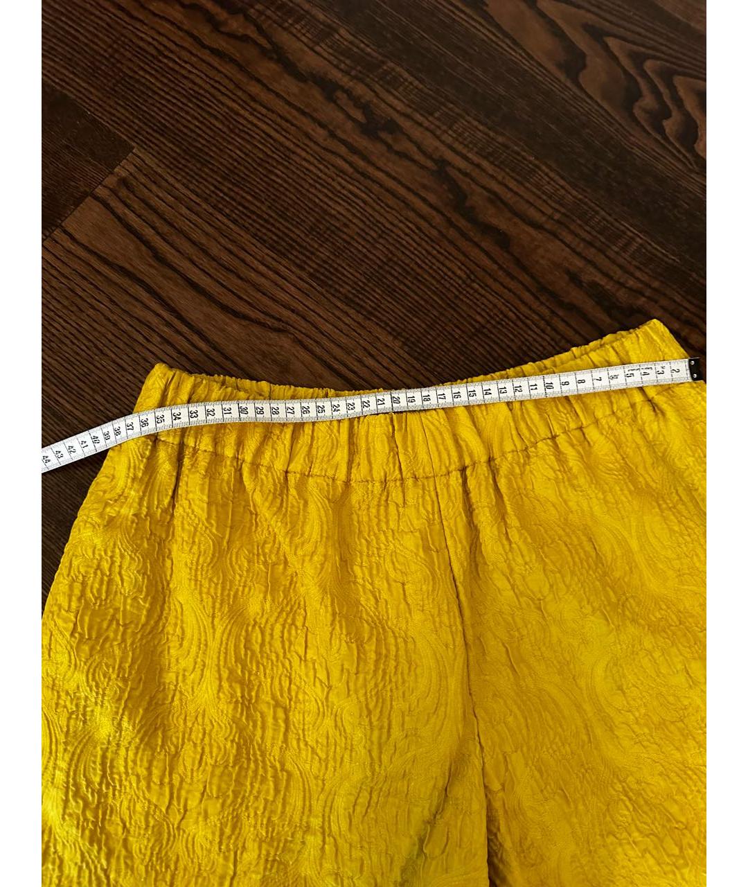 DRIES VAN NOTEN Желтые полиамидовые шорты, фото 3