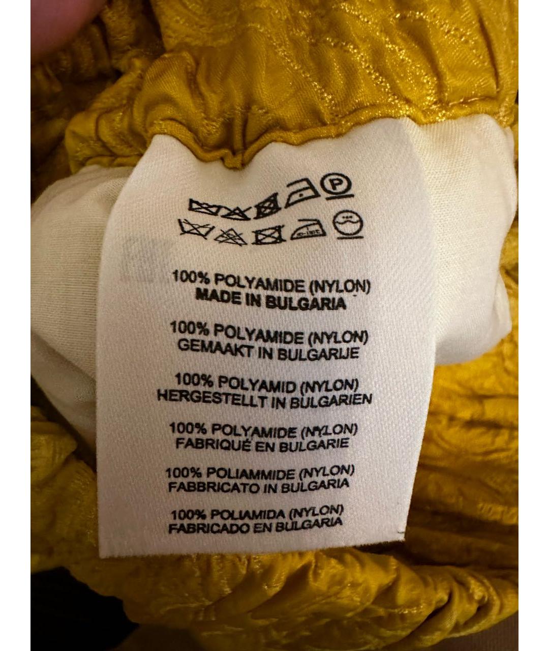 DRIES VAN NOTEN Желтые полиамидовые шорты, фото 7