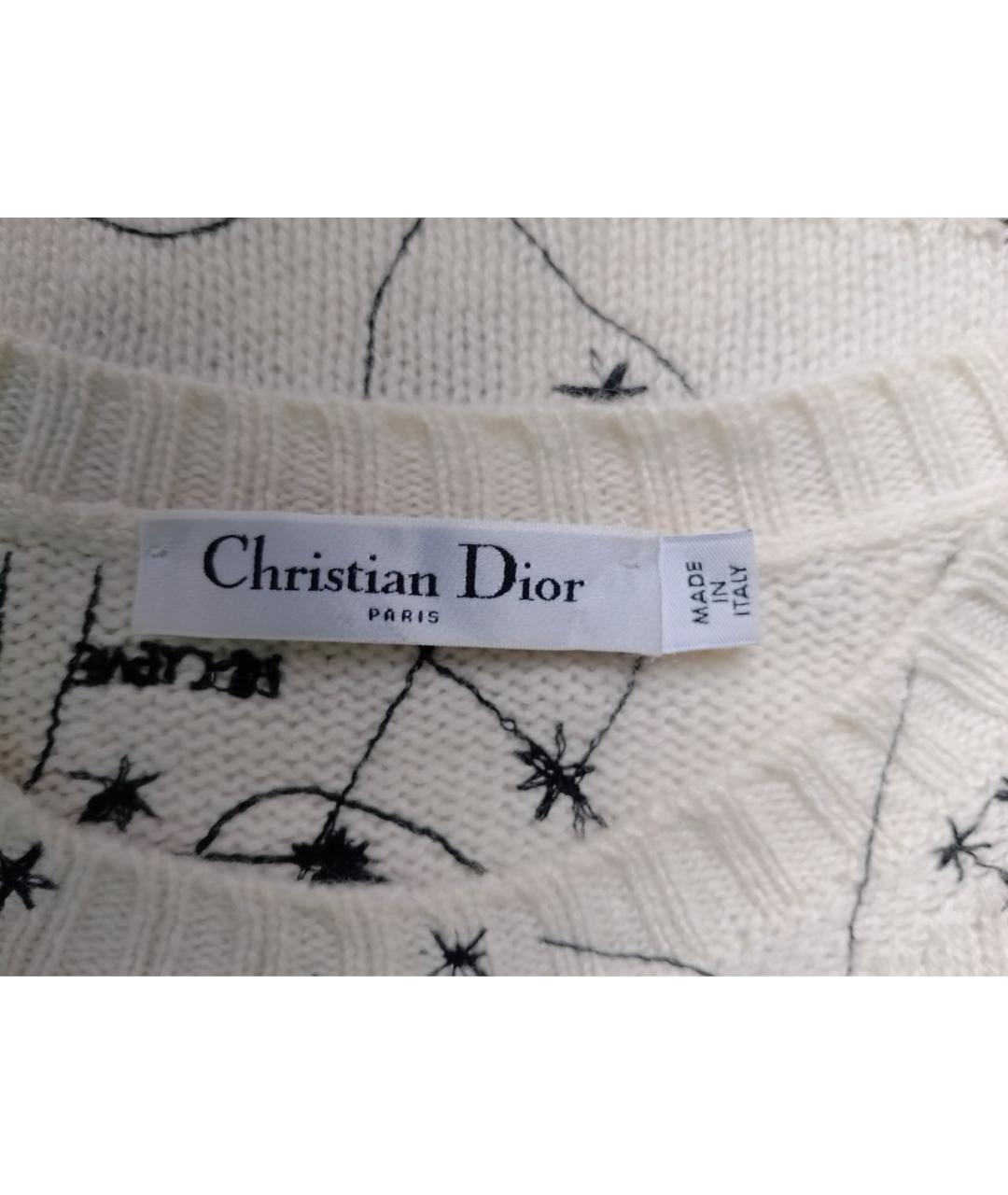 CHRISTIAN DIOR PRE-OWNED Белый кашемировый джемпер / свитер, фото 5