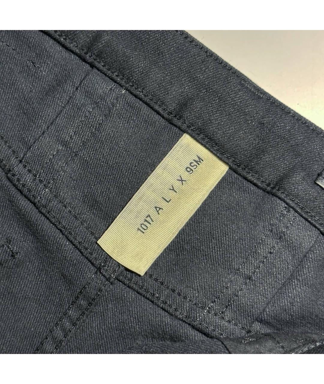 1017 ALYX 9SM Черные хлопко-полиэстеровые прямые джинсы, фото 3