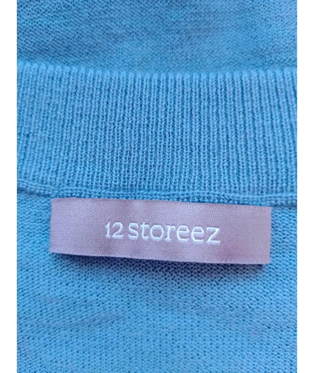 12 STOREEZ Голубой шерстяной джемпер / свитер, фото 5