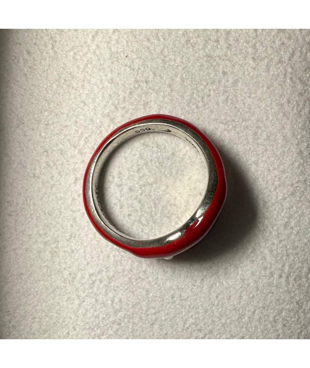 YOHJI YAMAMOTO Красное серебряное кольцо, фото 5