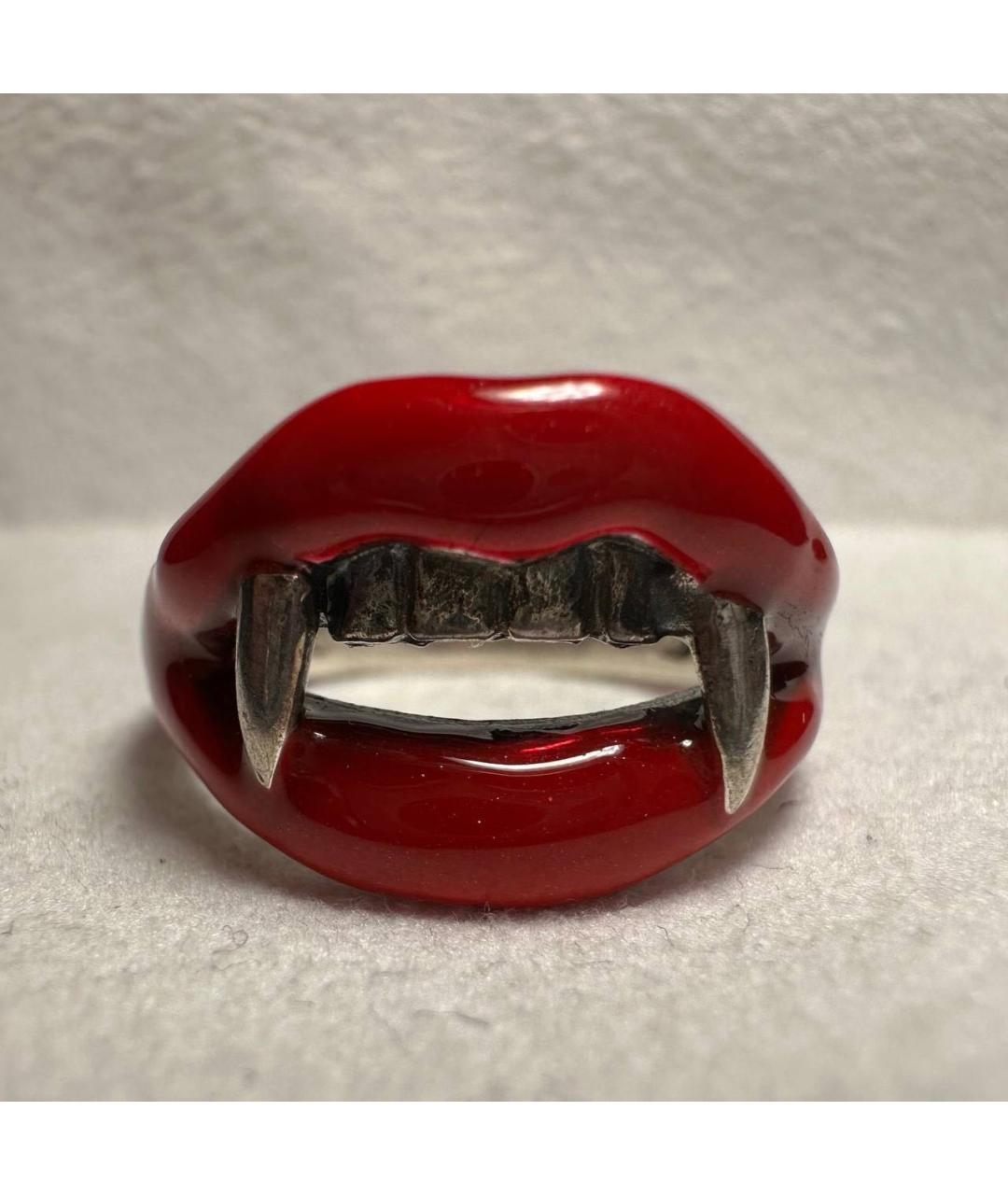 YOHJI YAMAMOTO Красное серебряное кольцо, фото 2