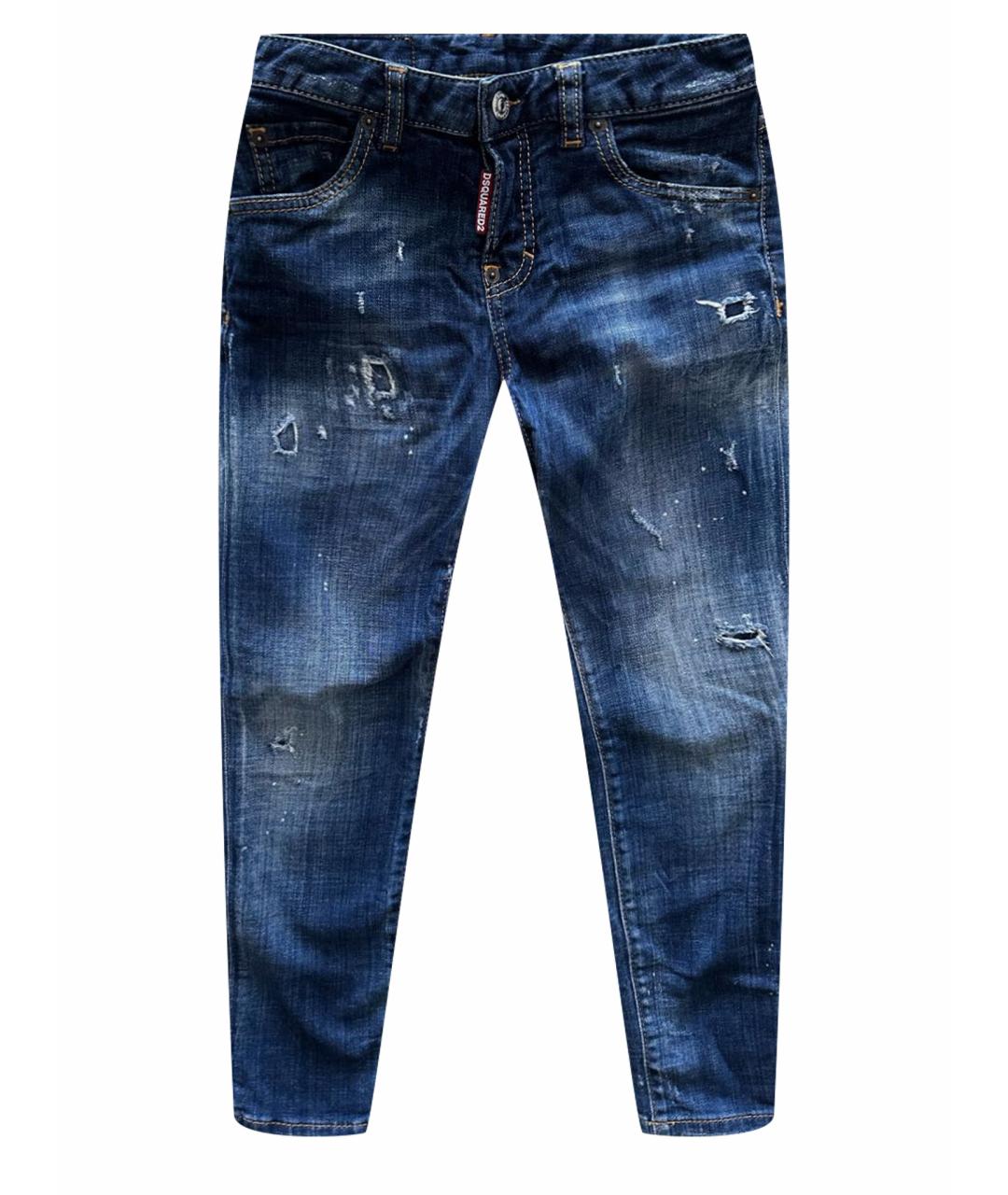 DSQUARED2 Темно-синие деним детские джинсы, фото 1