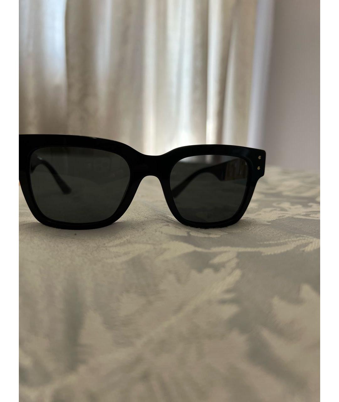 VERSACE Черные пластиковые солнцезащитные очки, фото 3