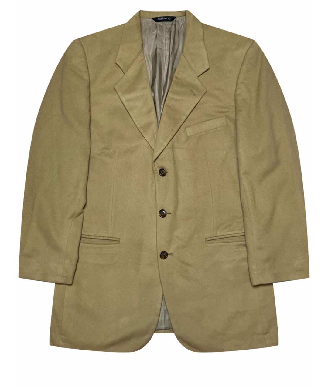 BURBERRY Бежевый кашемировый пиджак, фото 1
