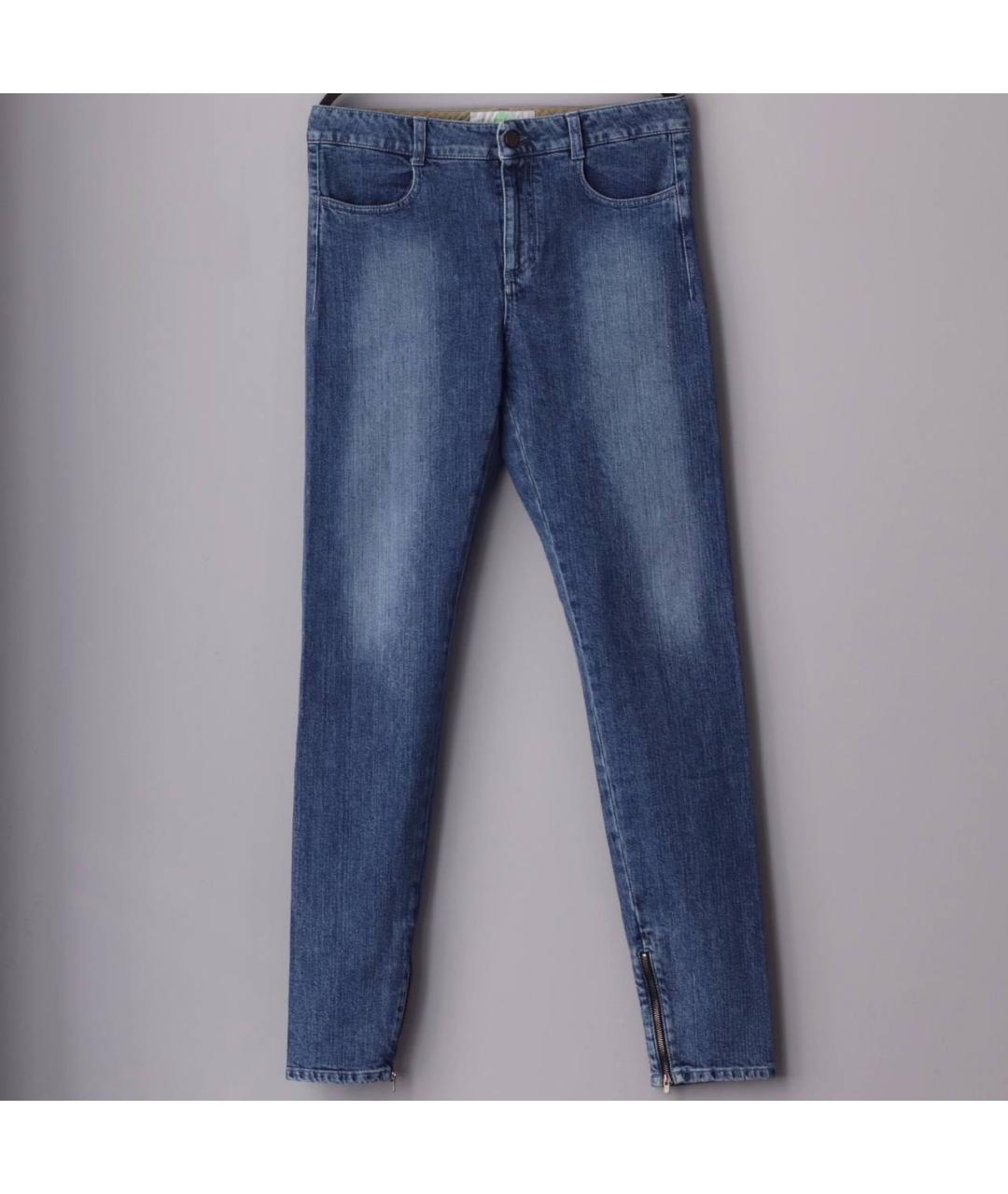 STELLA MCCARTNEY Синие хлопко-эластановые джинсы слим, фото 6