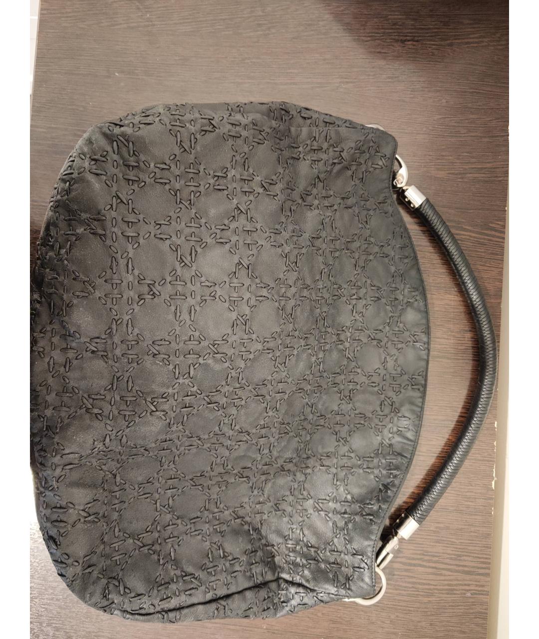 CHRISTIAN DIOR PRE-OWNED Черная кожаная сумка через плечо, фото 5