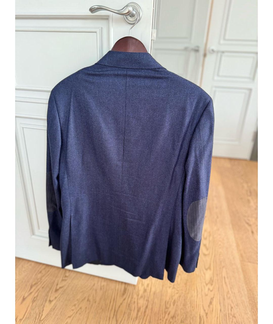 CANALI Темно-синий кашемировый пиджак, фото 2