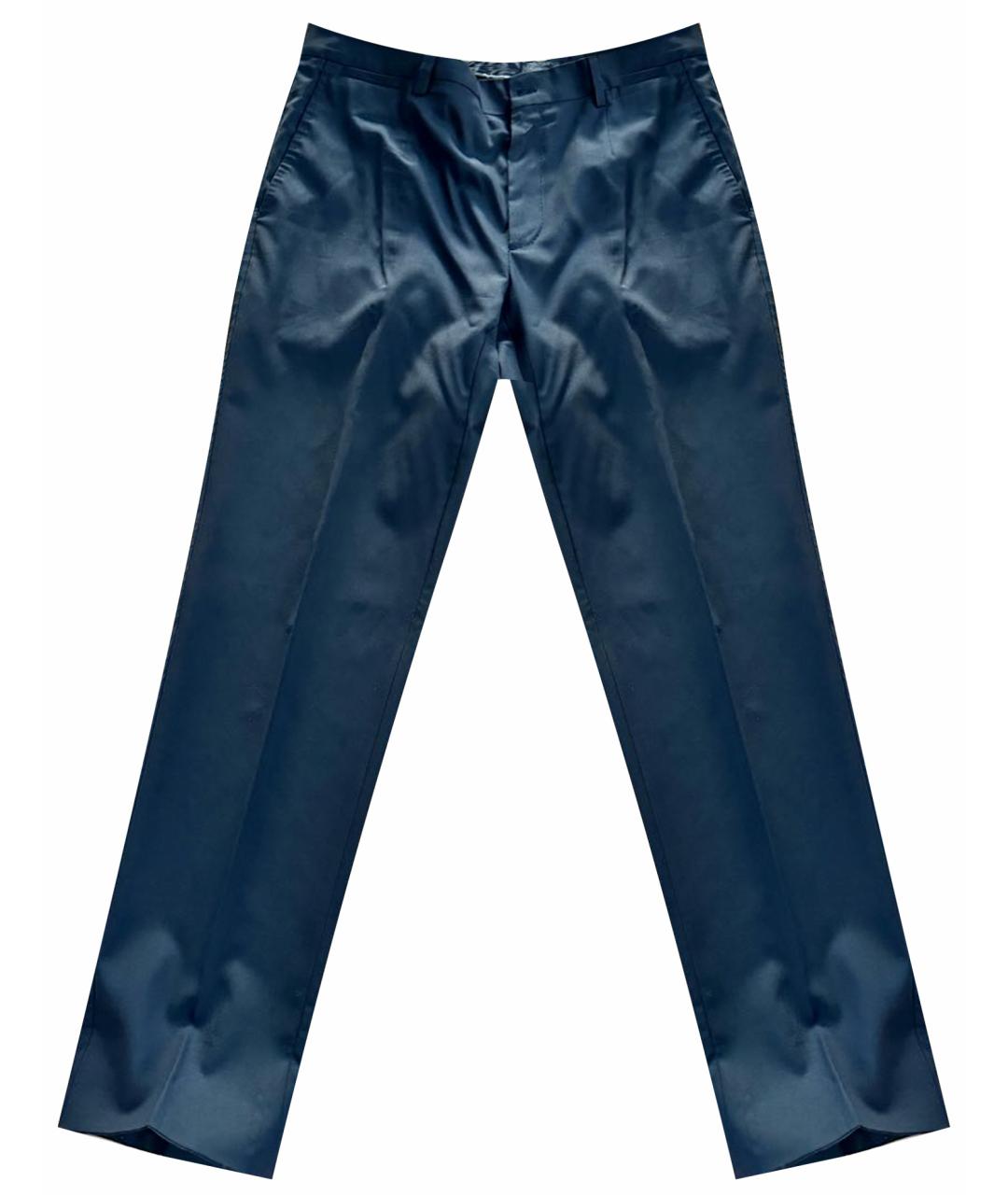 DOLCE&GABBANA Черные шерстяные классические брюки, фото 1