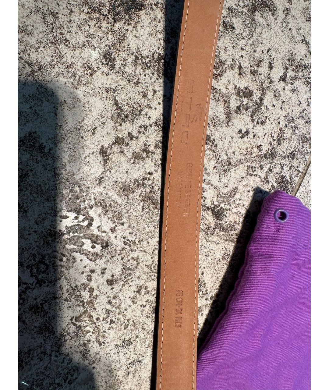 ETRO Коричневый кожаный ремень, фото 3