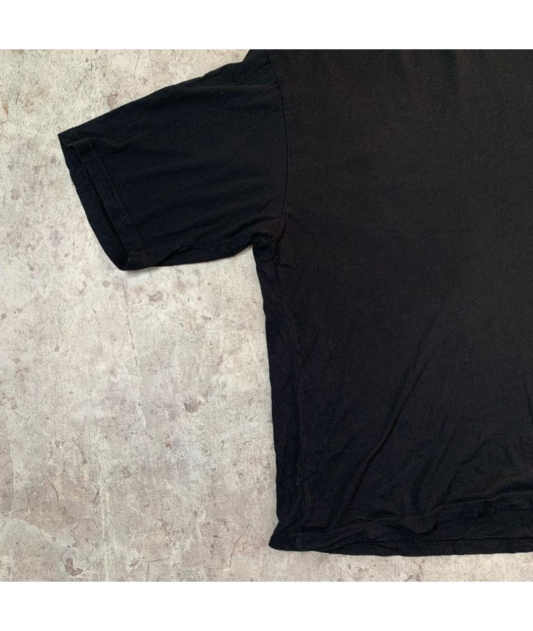 HAIDER ACKERMANN Черная хлопковая футболка, фото 4