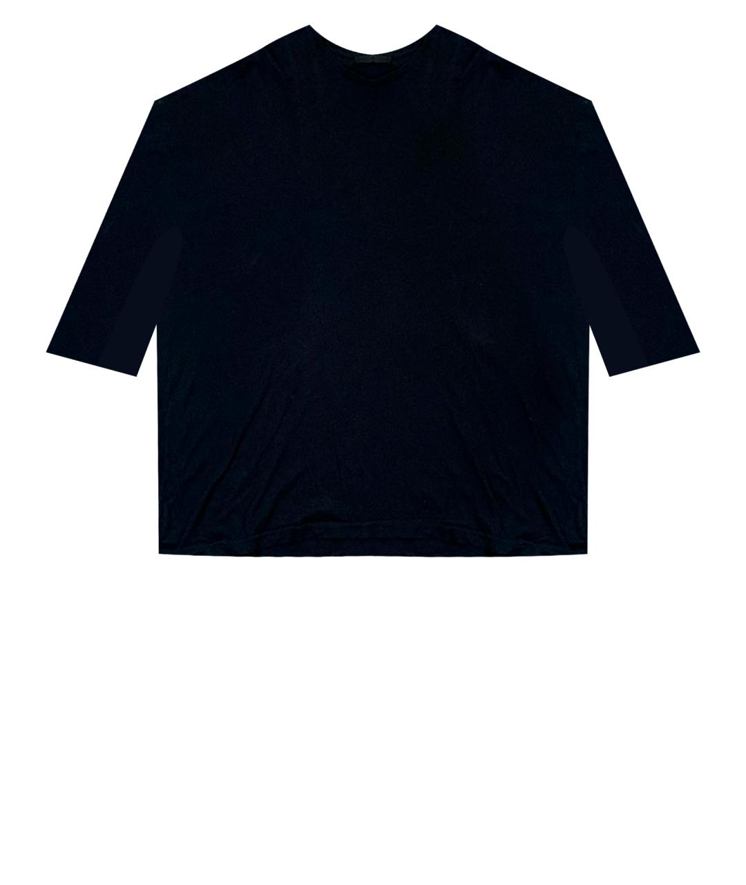 HAIDER ACKERMANN Черная хлопковая футболка, фото 1