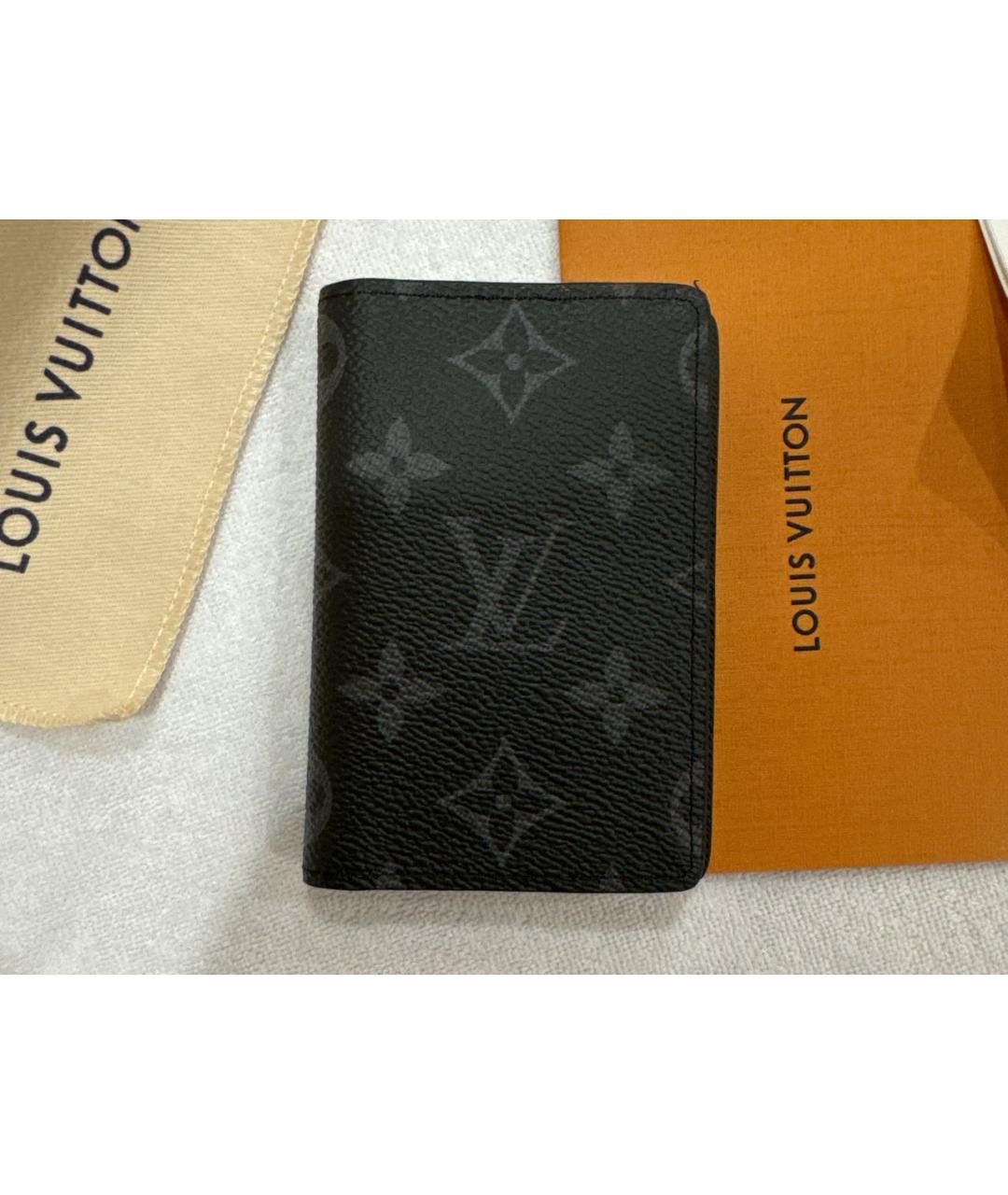 LOUIS VUITTON PRE-OWNED Черный кардхолдер, фото 4