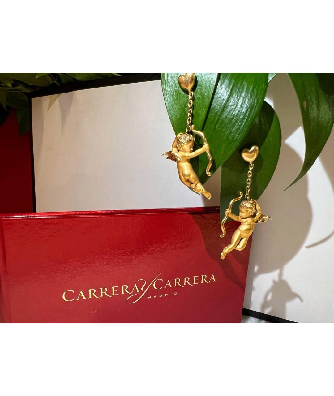 CARRERA Y CARRERA Золотые серьги из желтого золота, фото 7