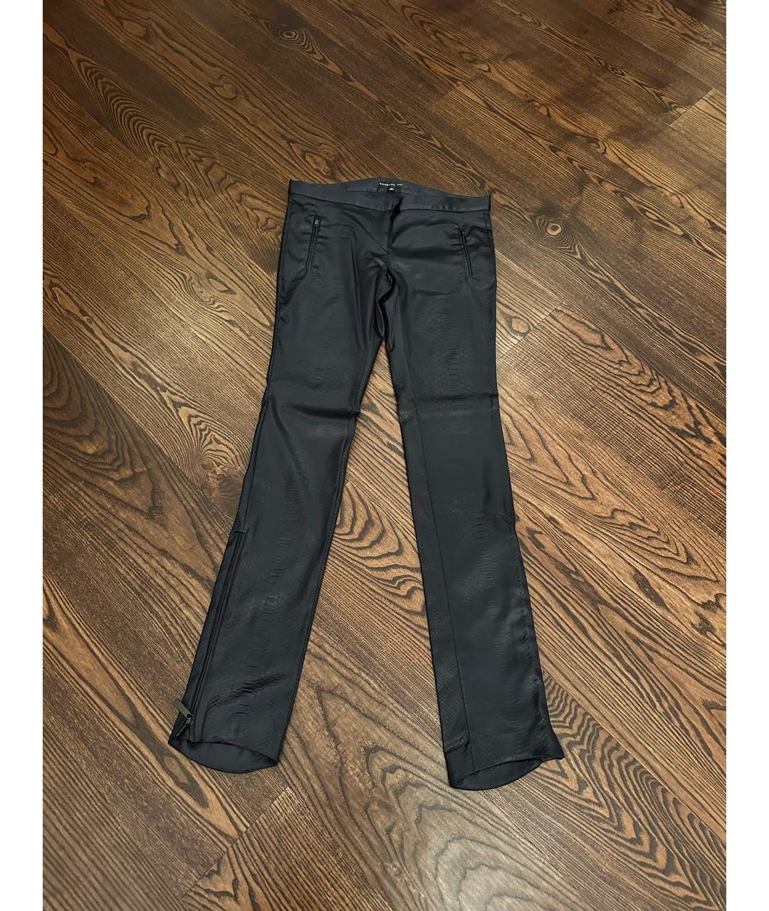 BARBARA BUI Черные ацетатные брюки узкие, фото 8