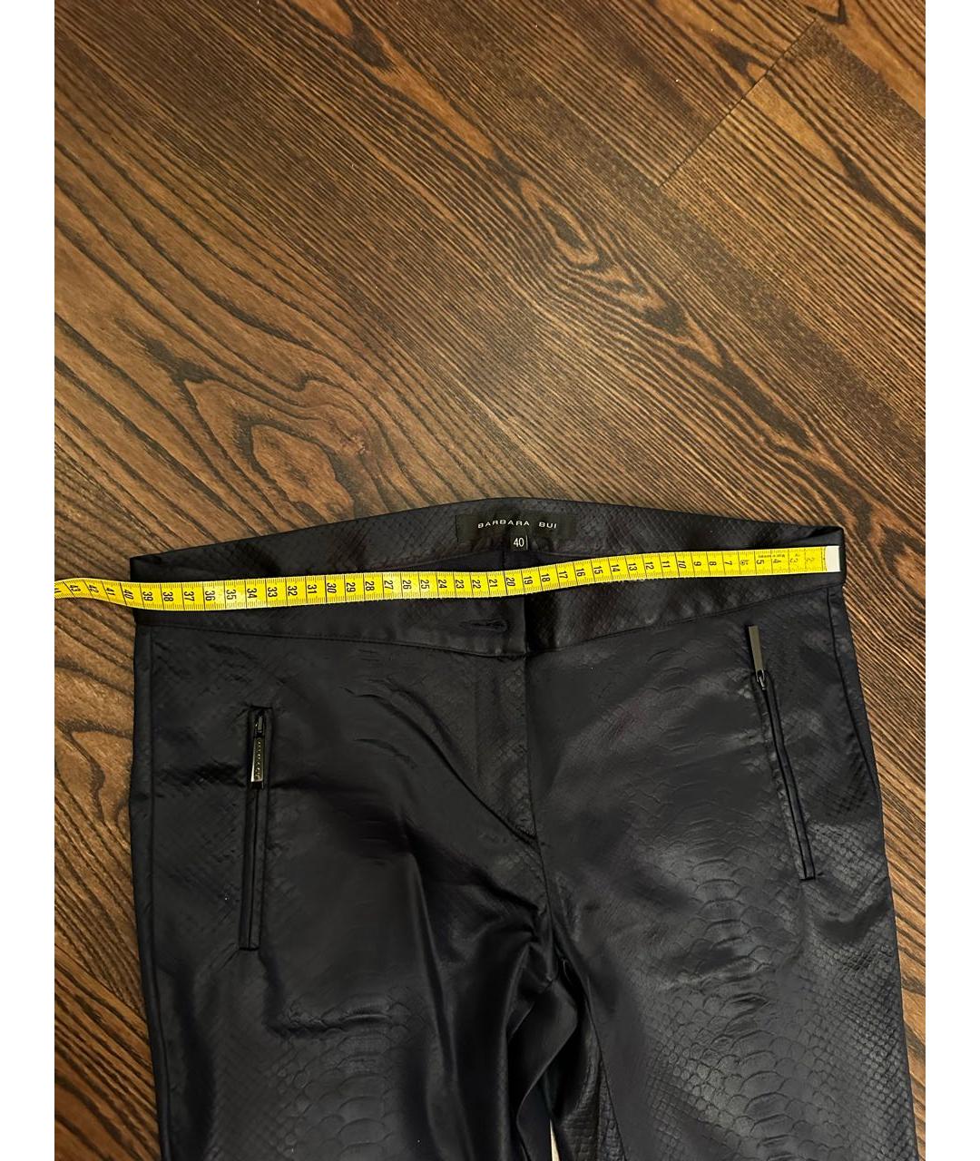 BARBARA BUI Черные ацетатные брюки узкие, фото 6