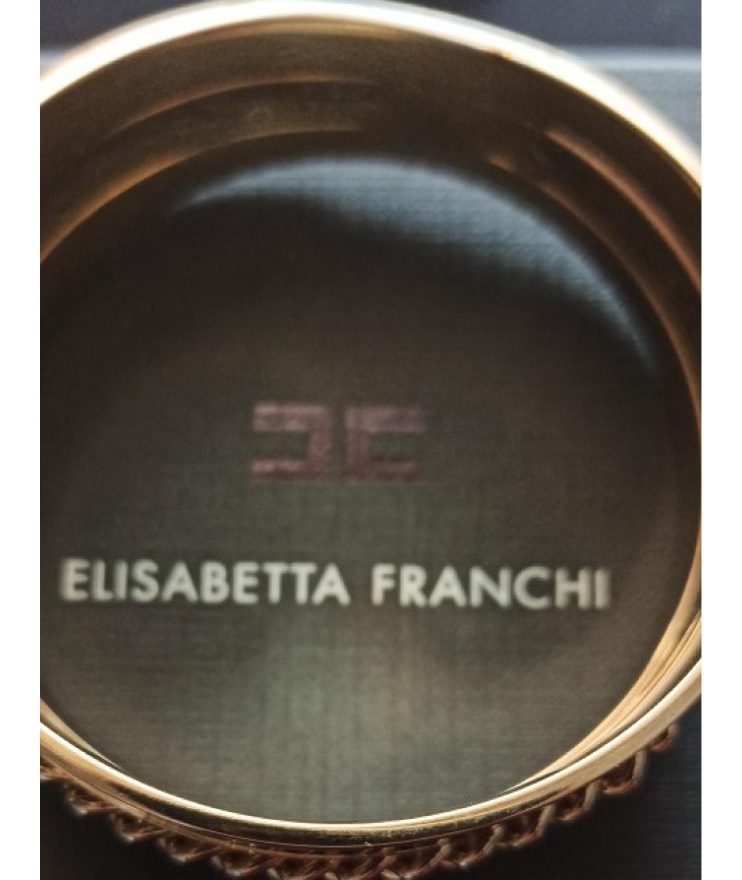 ELISABETTA FRANCHI Золотой латунный браслет, фото 8