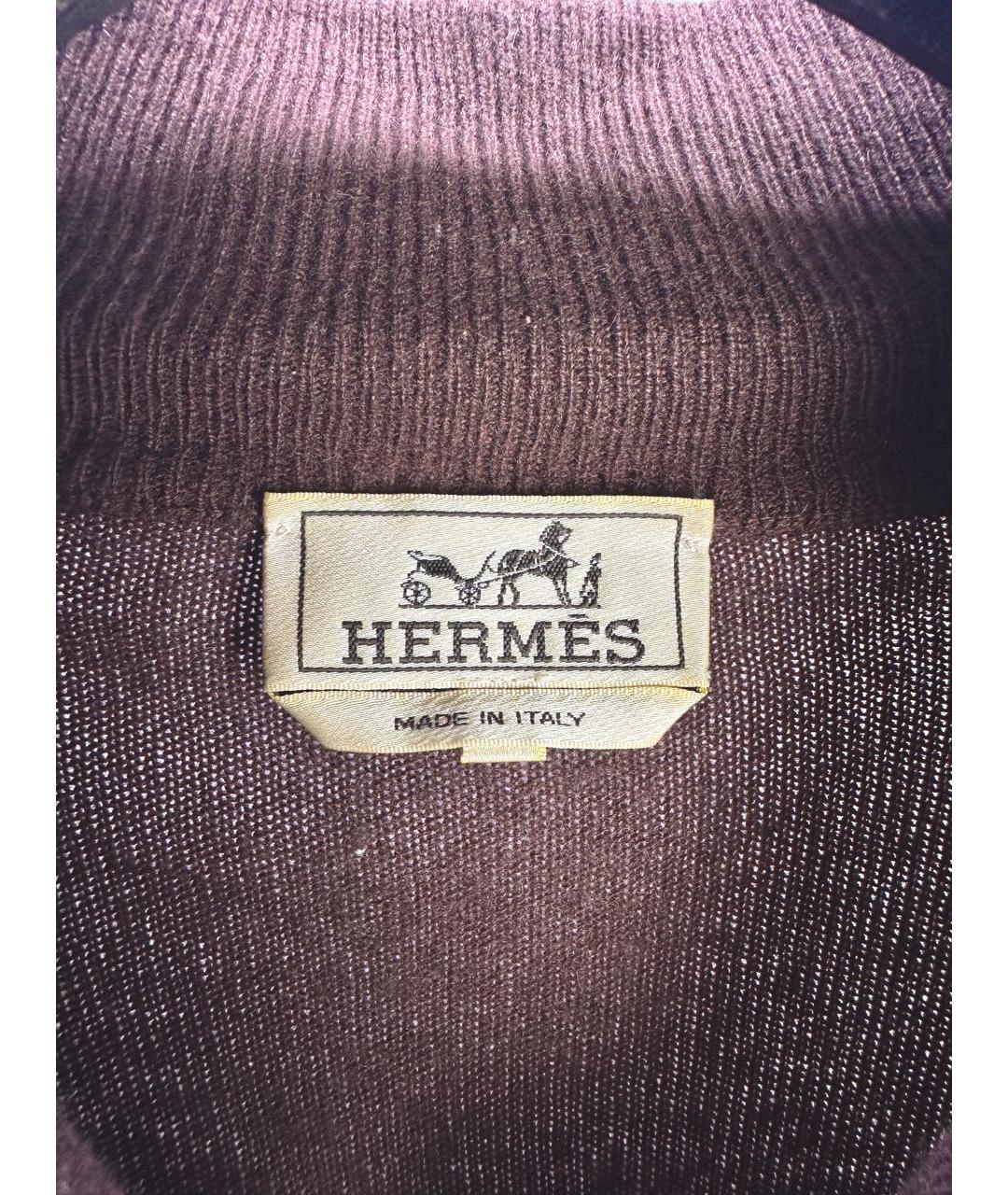 HERMES PRE-OWNED Коричневый кашемировый джемпер / свитер, фото 3