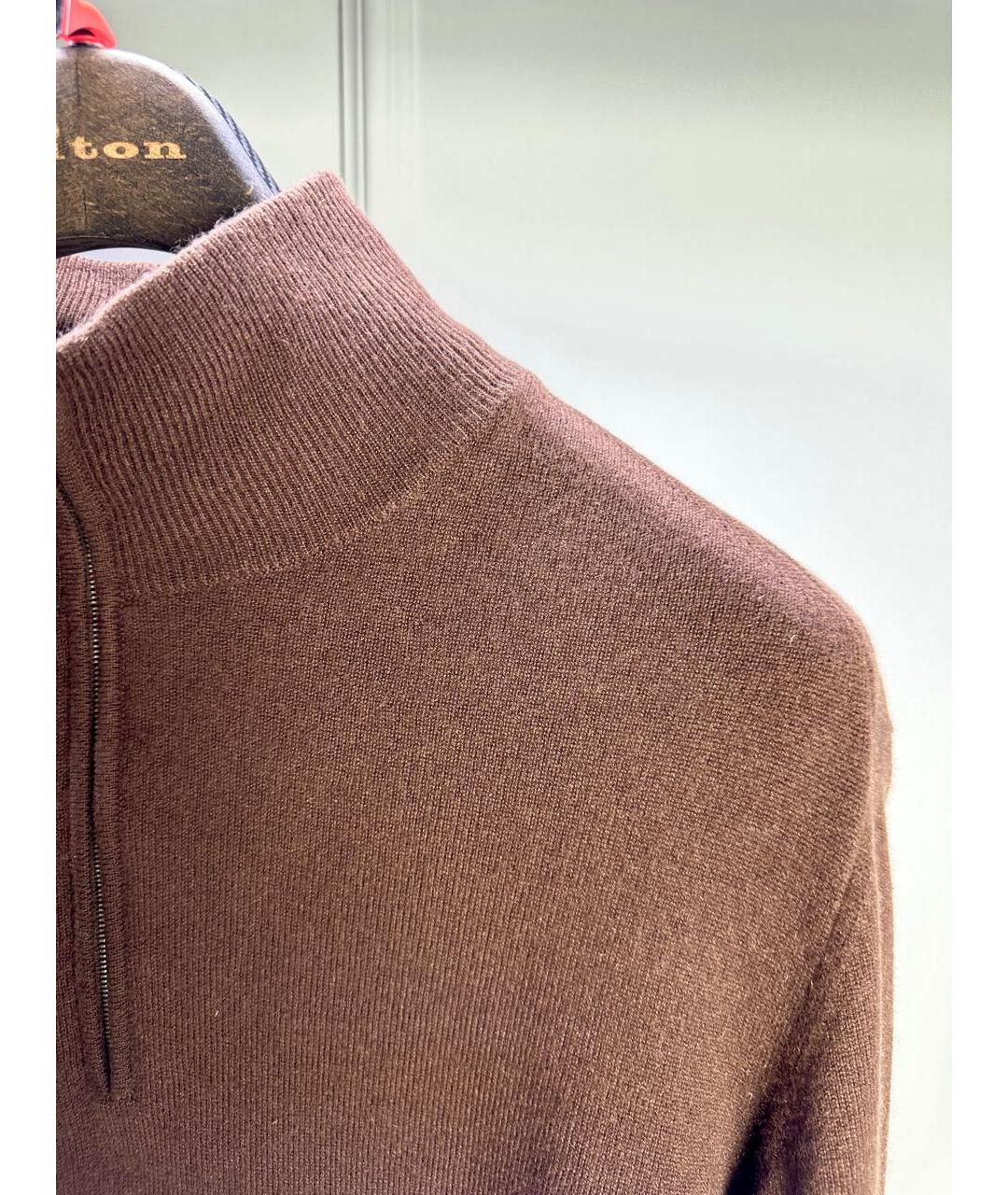 HERMES PRE-OWNED Коричневый кашемировый джемпер / свитер, фото 2