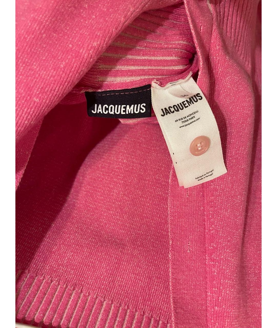 JACQUEMUS Розовая футболка, фото 3