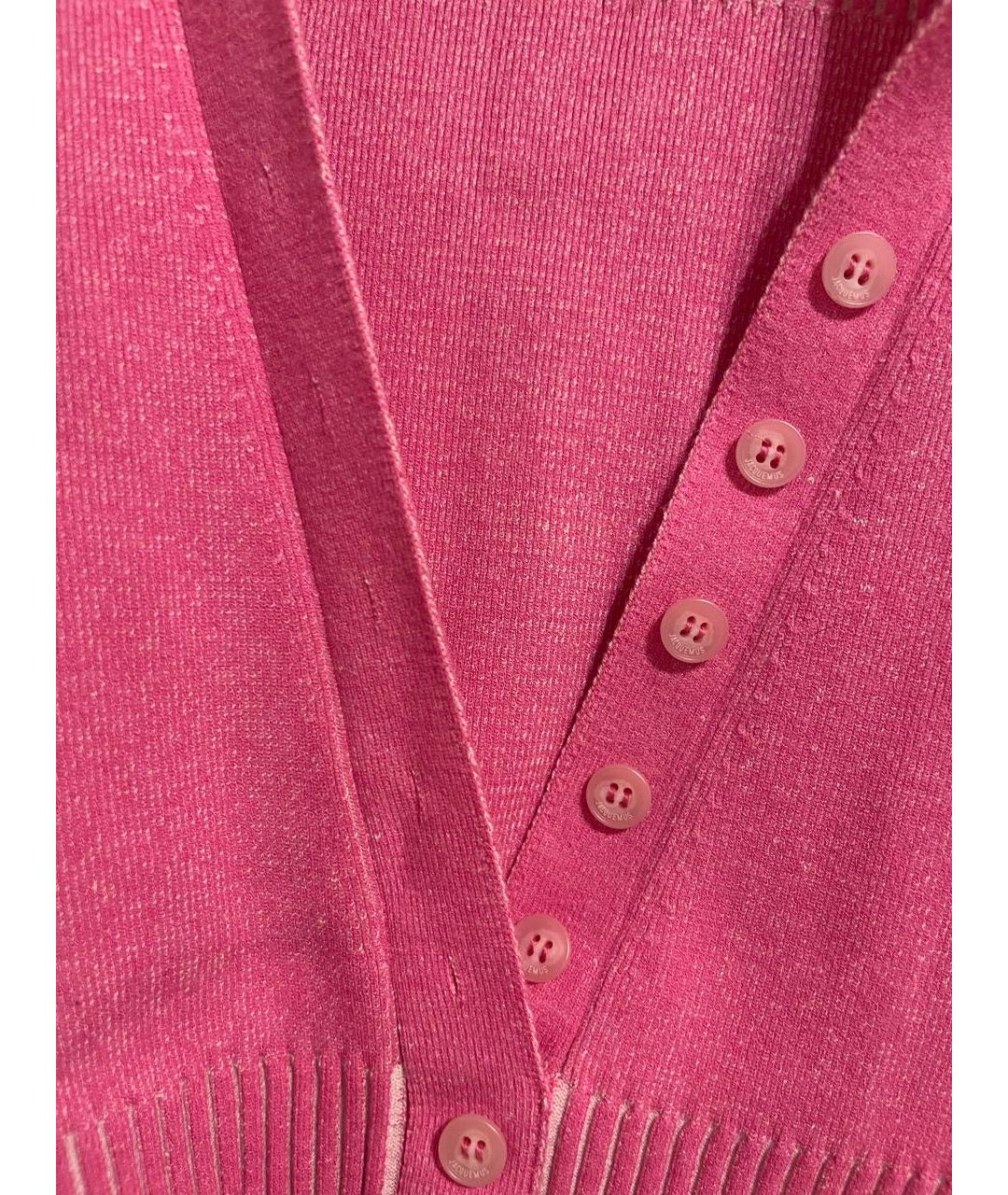 JACQUEMUS Розовая футболка, фото 4