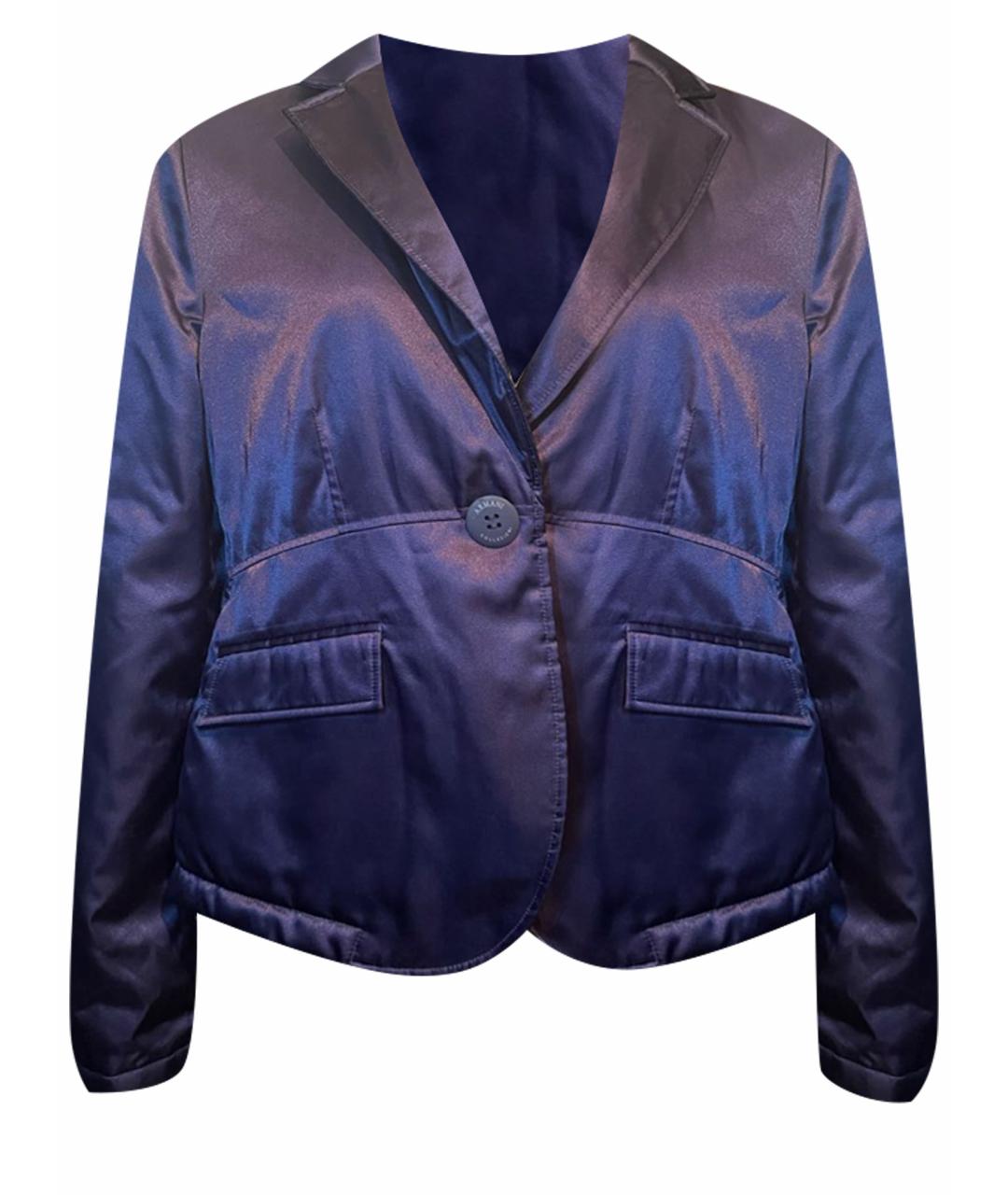 ARMANI COLLEZIONI Фиолетовая полиэстеровая куртка, фото 1