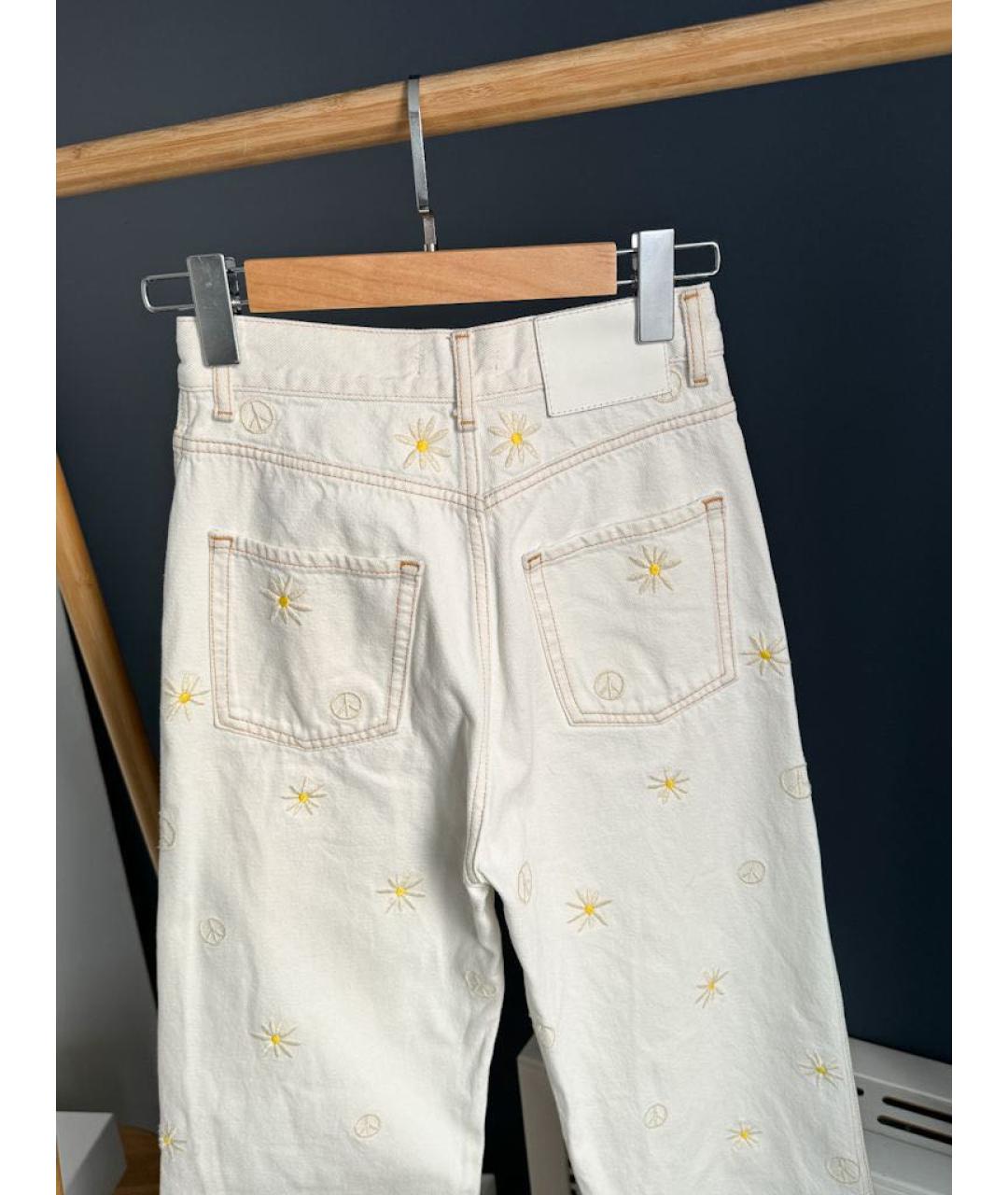 SANDRO Белые прямые джинсы, фото 6