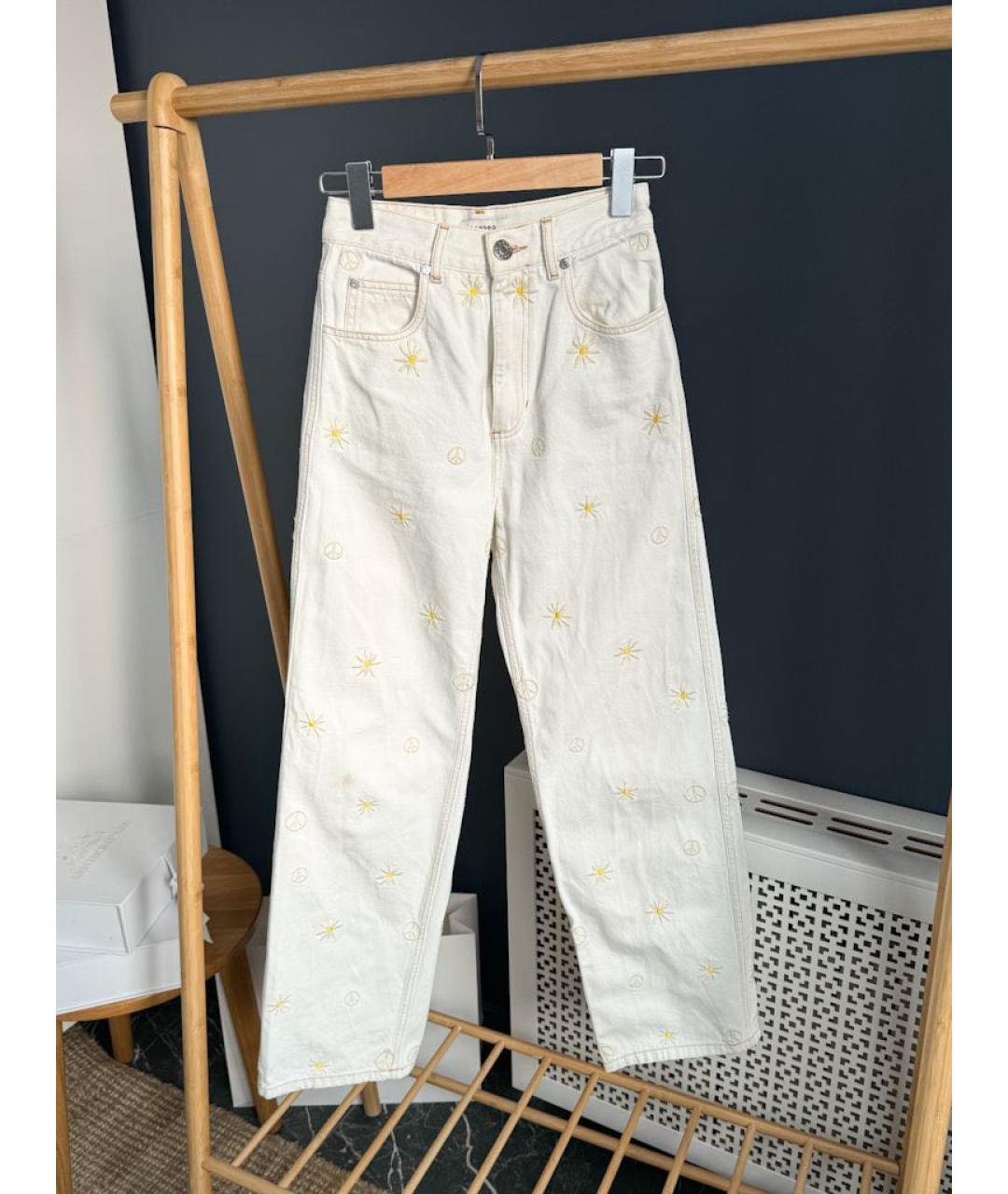 SANDRO Белые прямые джинсы, фото 7