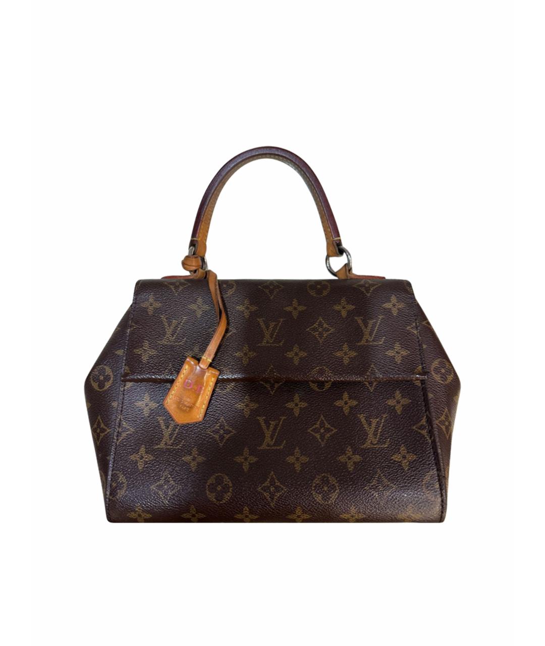 LOUIS VUITTON PRE-OWNED Коричневая сумка с короткими ручками, фото 1