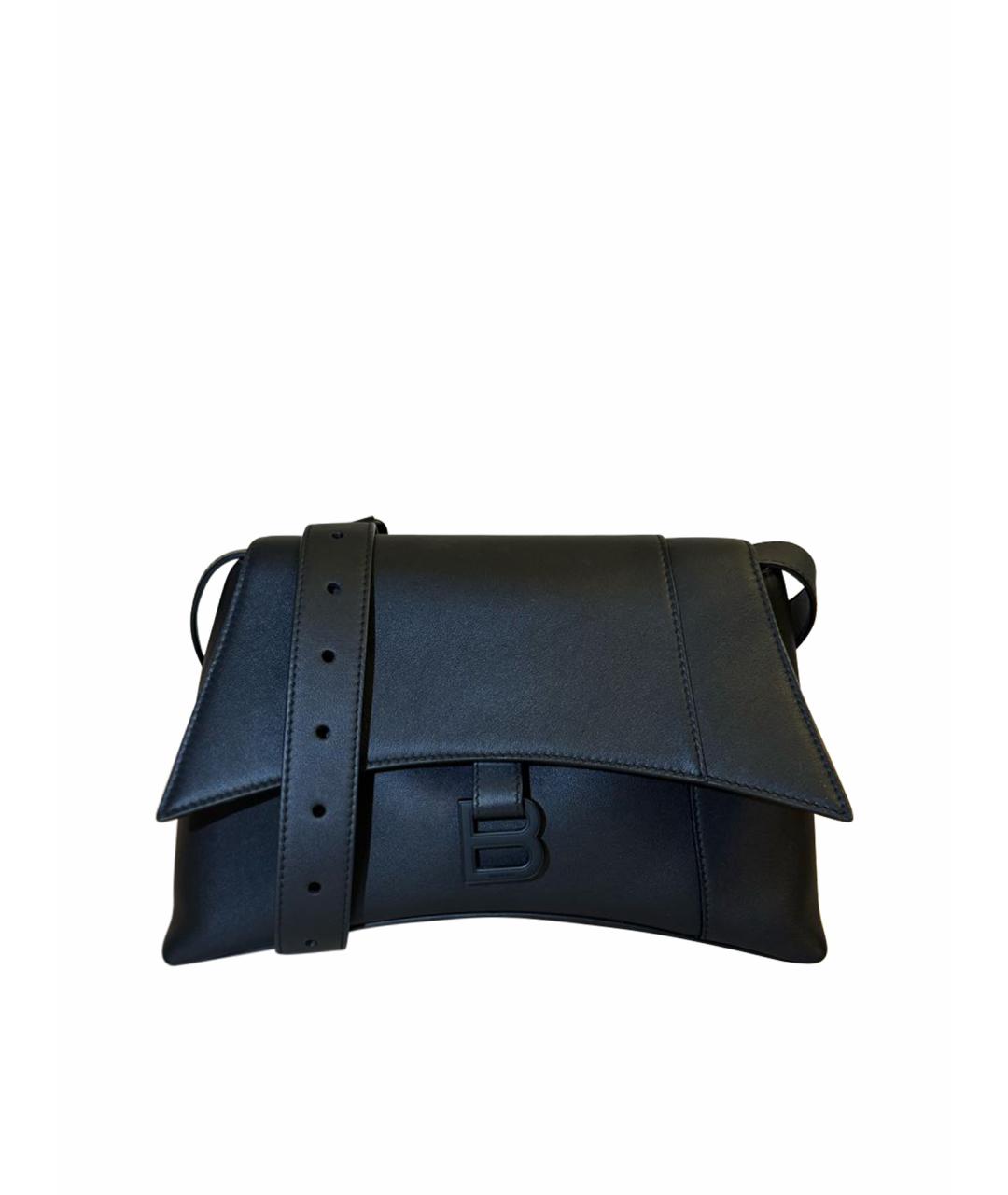 BALENCIAGA Черная кожаная сумка через плечо, фото 1