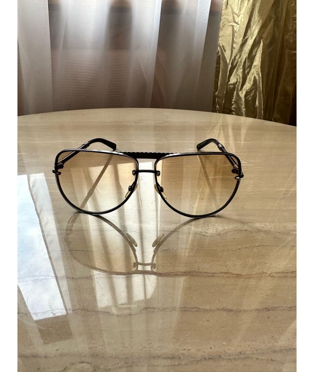 BOTTEGA VENETA Коричневые металлические солнцезащитные очки, фото 5