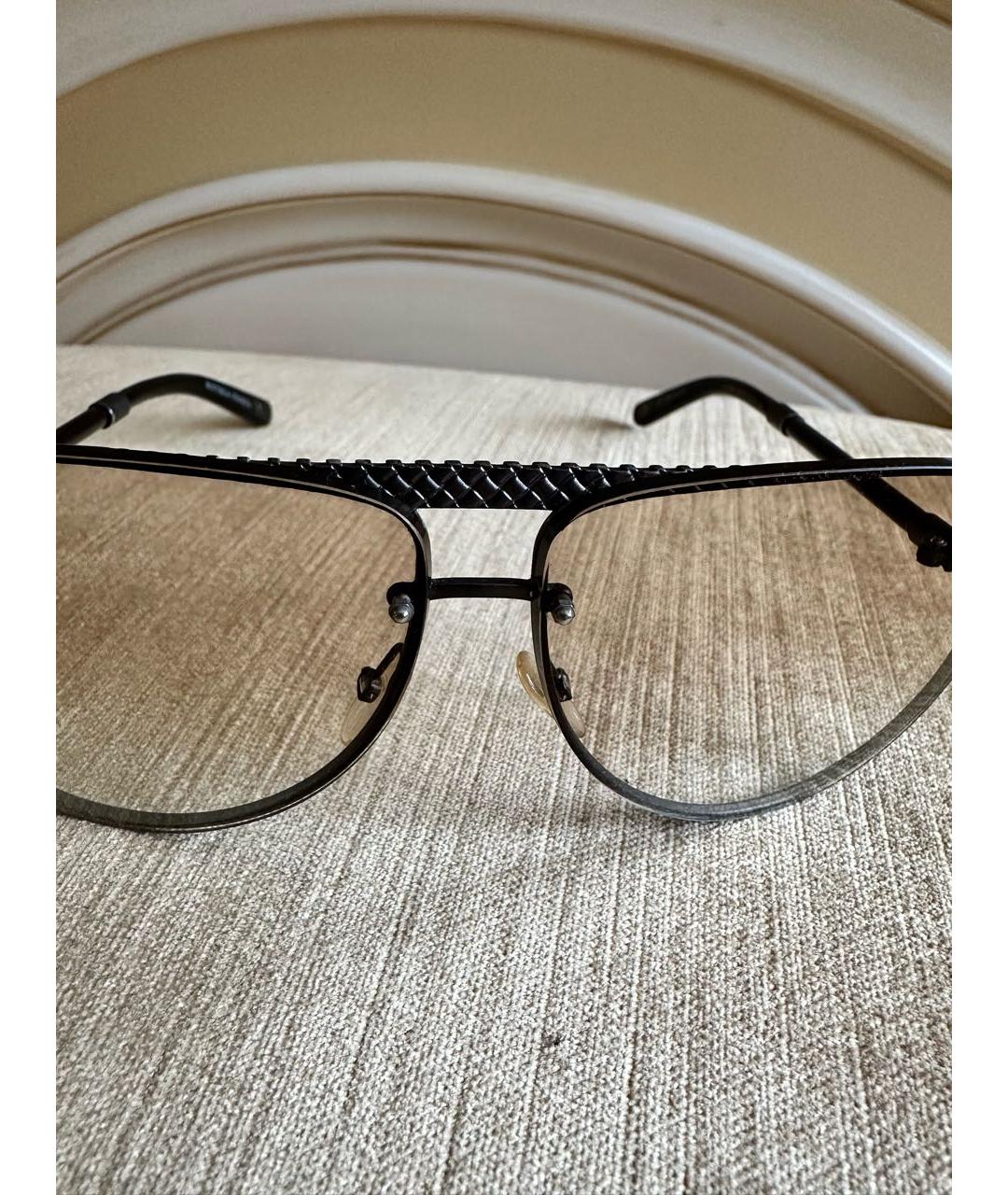 BOTTEGA VENETA Коричневые металлические солнцезащитные очки, фото 3