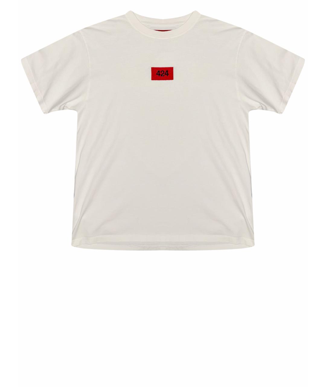 424 Белая хлопковая футболка, фото 1