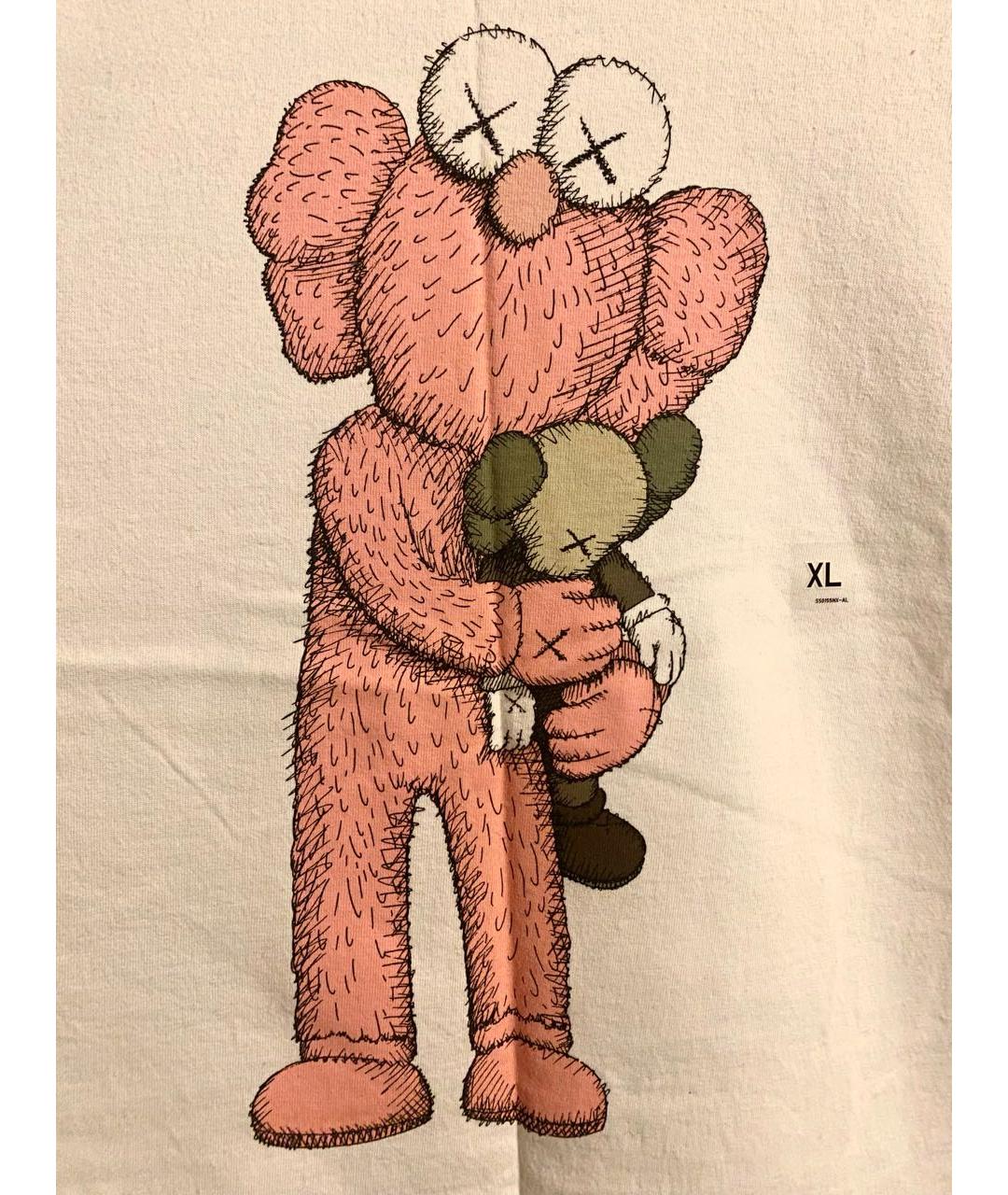 KAWS Белая хлопковая футболка, фото 4