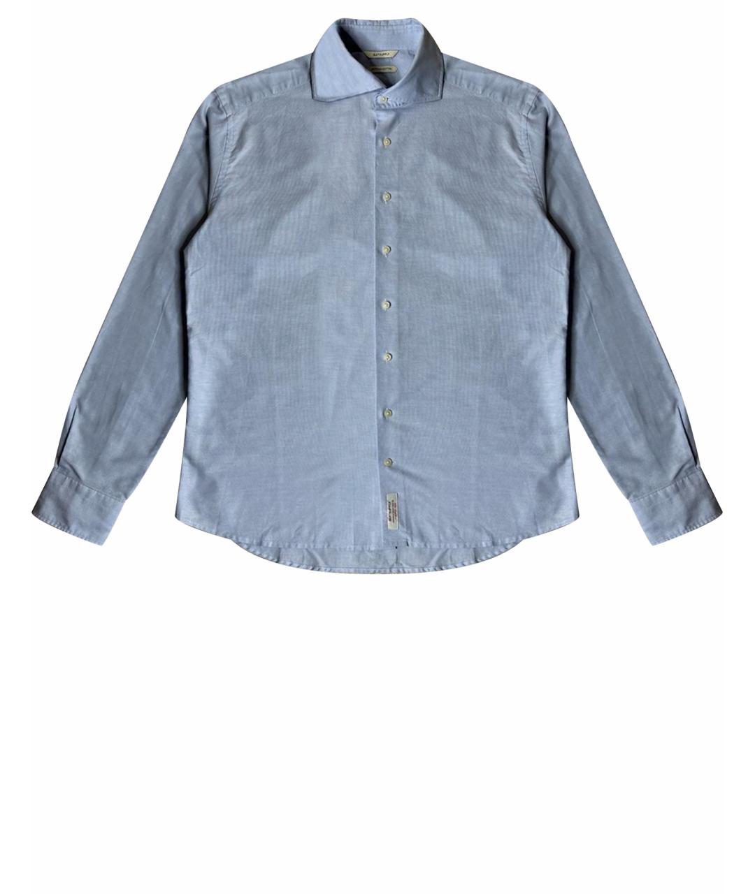 SUITSUPPLY Голубая хлопковая классическая рубашка, фото 1