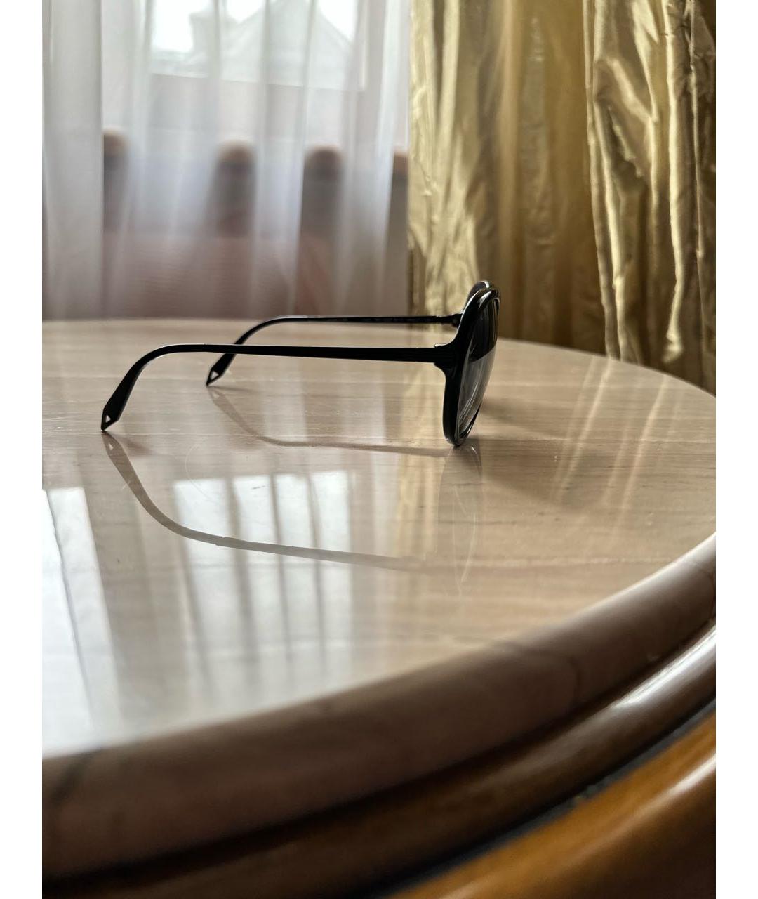 VICTORIA BECKHAM Черные металлические солнцезащитные очки, фото 4